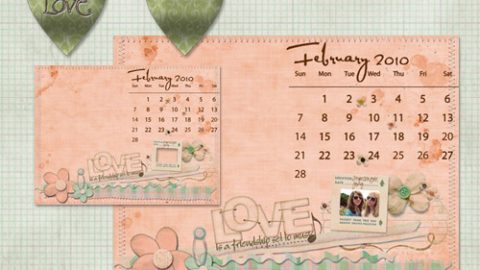 February Desktop Freebie & Coupon Code