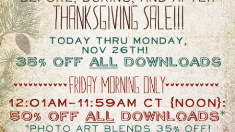 Before, During, & After Thanksgiving Sale!!