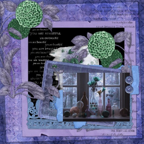 Traditional Garden Dahila: digital paper 04