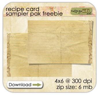 Recipe Card Freebie